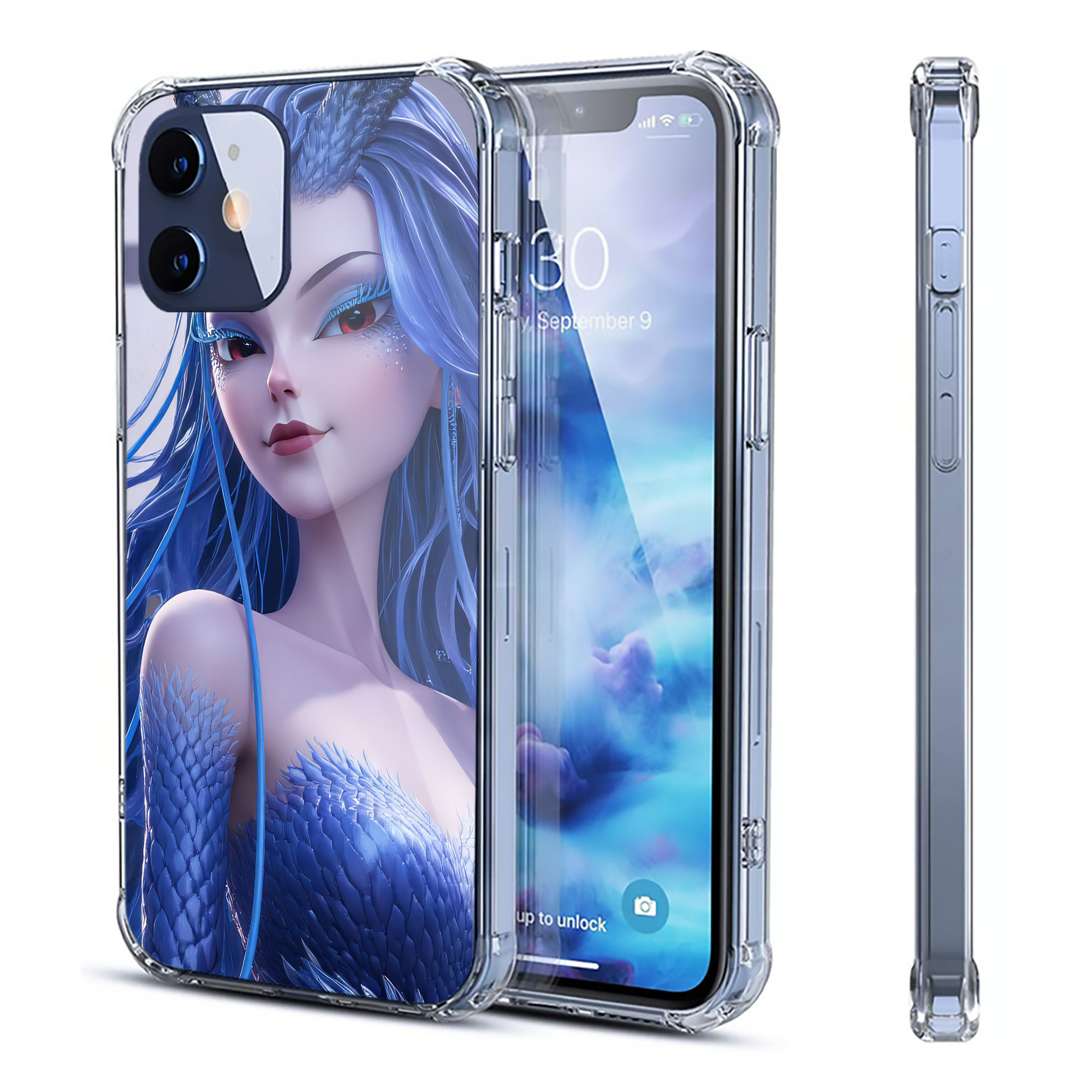 （画像用） Ne Zha 2 ナタ 魔童の大暴れ 【iPhone 12シリーズ対応】透明スマホケース（クリアソフトケース）